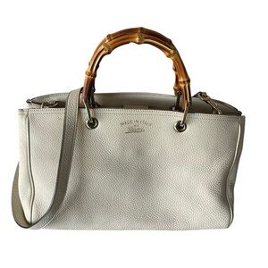 Gucci Bamboo Shopper Tote Bag Leather
